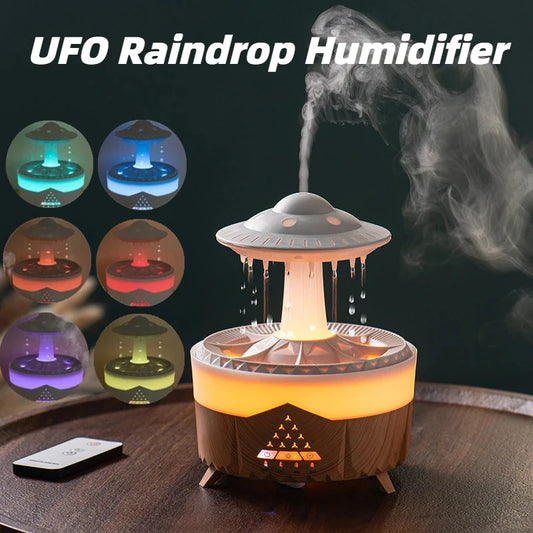 ESTYLO™-UFO Air Humidifier - Raindrop Color Changing Humidifier - Air Humidifier for Room